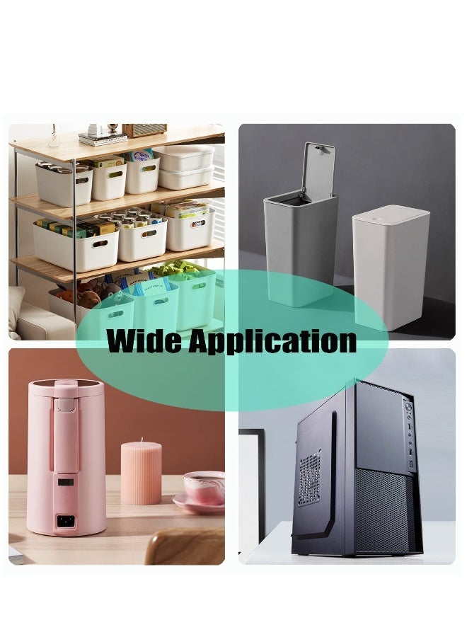 Self Adhesive Universal Wheels, 8Pack Stainless Steel Mini Caster Wheels Swivel Wheels, 360 Degree Rotation Sticky Pulley for Bins Bottom Storage Box Furniture Trash Can, 20lbs Load Capacity - Image 3