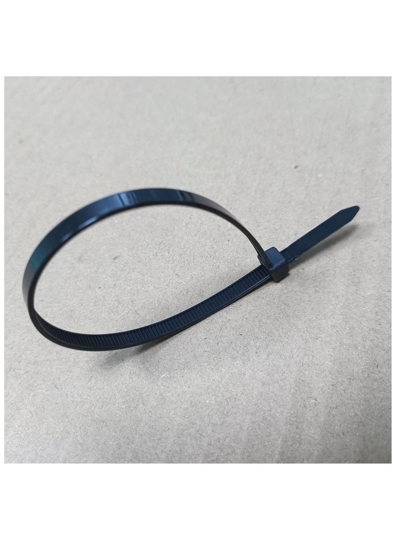 100 pcs 6 inch Cable Zip Ties Heavy Duty, Premium Plastic Wire Ties with 50 LBS Tensile Strength, Self-Locking Black Nylon Cable Tie Wraps Straps for Indoor... - Image 3