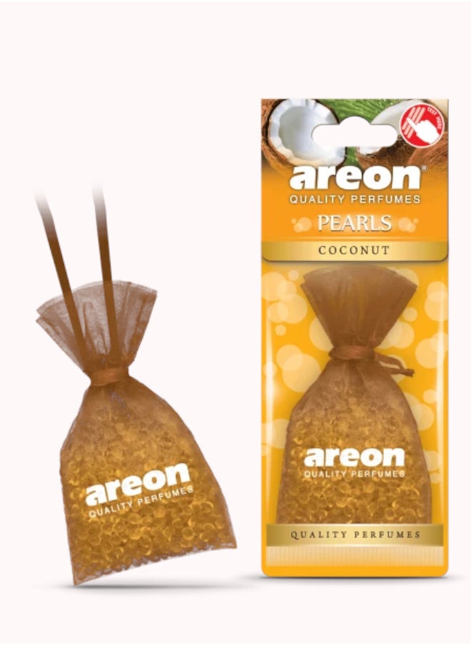 Areon Areon pearls  hanging freshener with coconut scent 