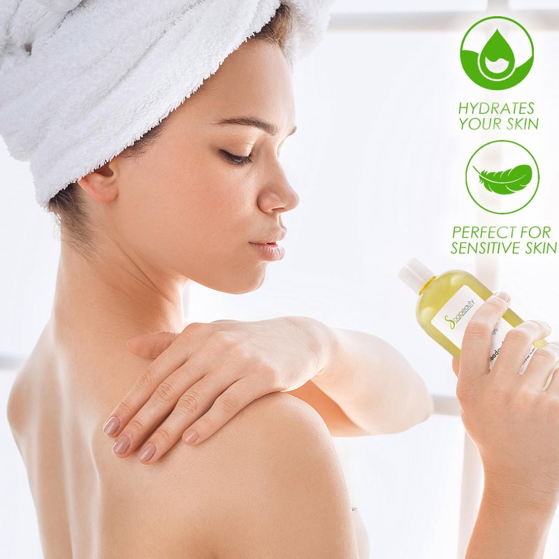 Soapeauty MEADOWFOAM SEED OIL Cold Pressed Unrefined | 100% Pure Natural Meadowfoam Seed Oil for Face & Hair | Moisturizer for Skin, Promotes Hair Growth, Balms | (32 OZ) - Image 2