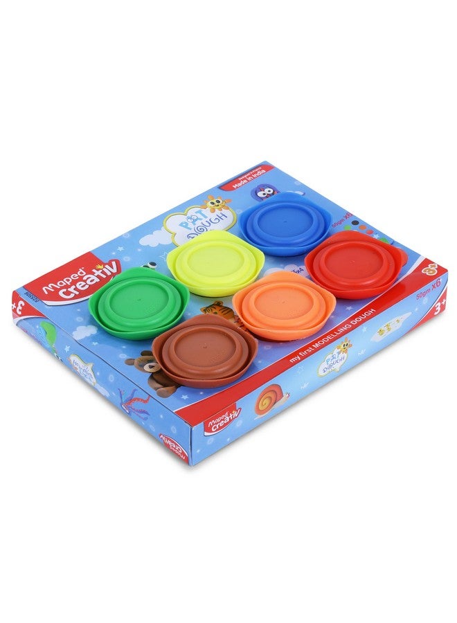 مابد مجموعة عجين تشكيل Color'Peps من MAPED، مكونة من 6 قطع، متعددة الألوان، (الموديل: 825506) - Image 3