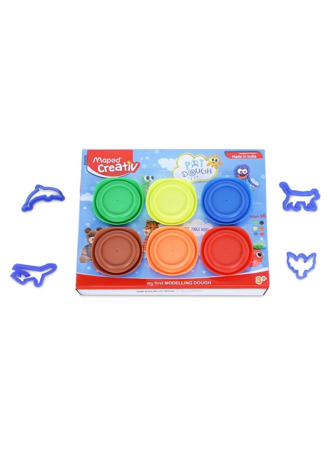 مابد مجموعة عجين تشكيل Color'Peps من MAPED، مكونة من 6 قطع، متعددة الألوان، (الموديل: 825506) - Image 2