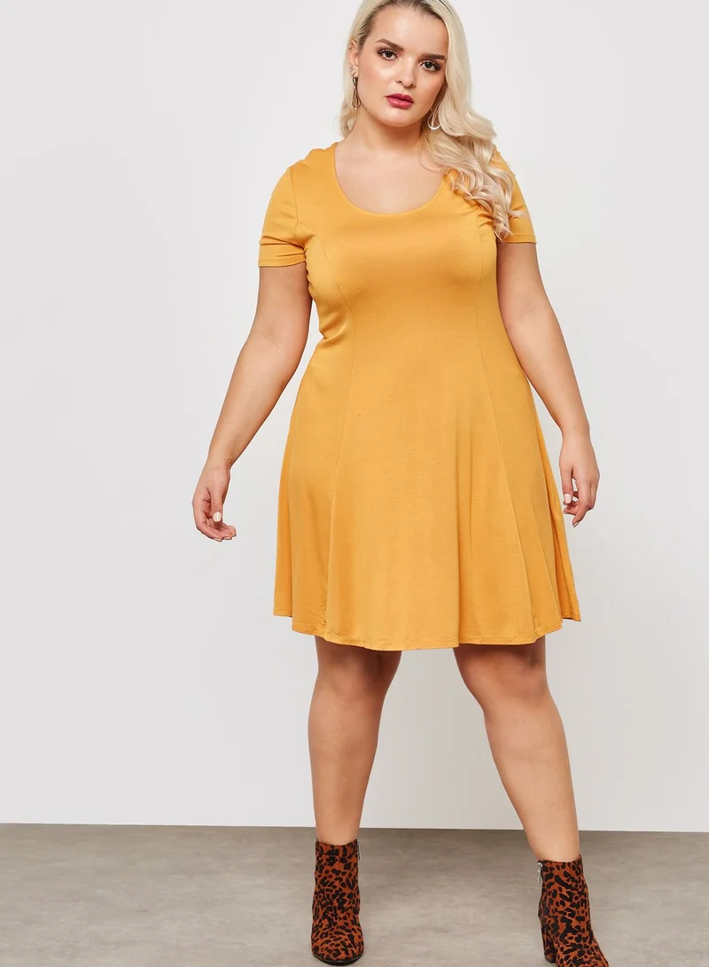 Forever 21 Plus Scoop Neck Skater Dress
