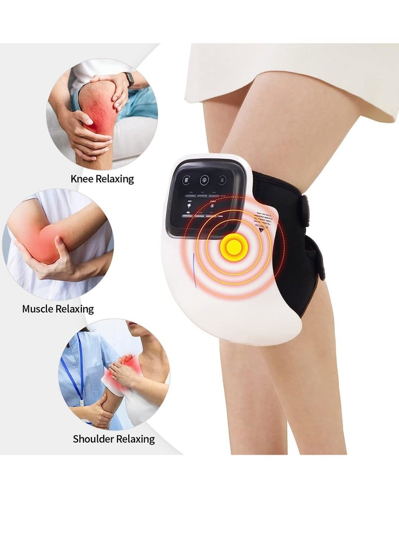 ELTRAZONE Knee Massager with Heat and Vibration, Cordless Rechargeable Massager with Adjustable Brace Straps for Knee Joint Pain Injury, Swelling and Stiffness - Image 4