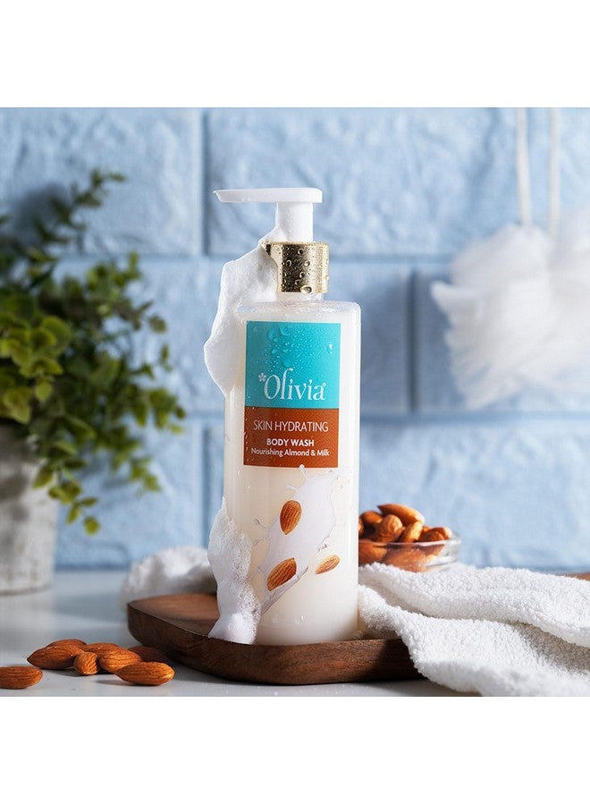 Olivia Body Wash Skin Hyderating Shower Gel With Nourishing Almondmilk 250Ml Free From Paraben Silicone Harmful Chemicals - Image 2