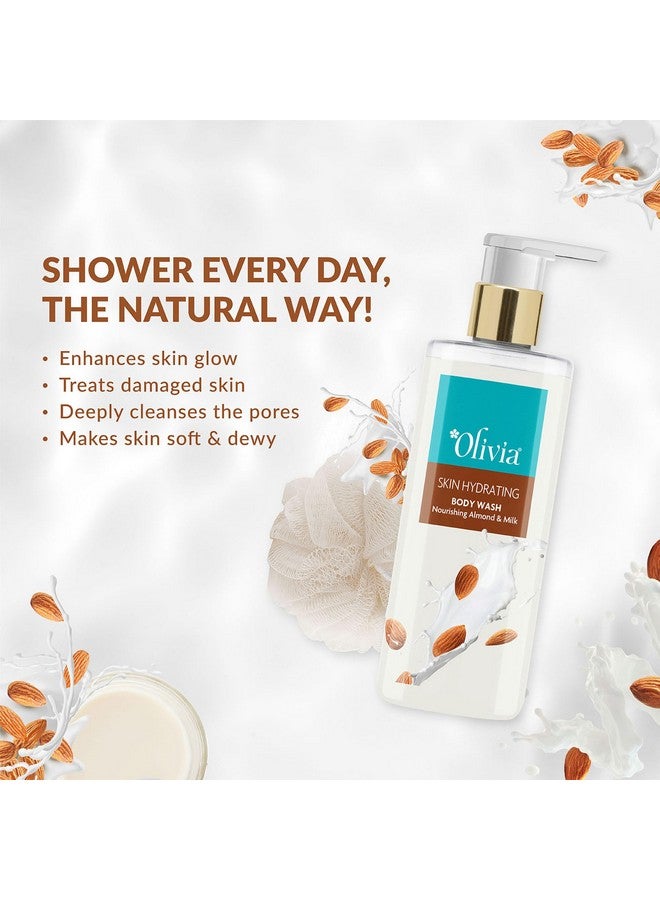 Olivia Body Wash Skin Hyderating Shower Gel With Nourishing Almondmilk 250Ml Free From Paraben Silicone Harmful Chemicals - Image 3