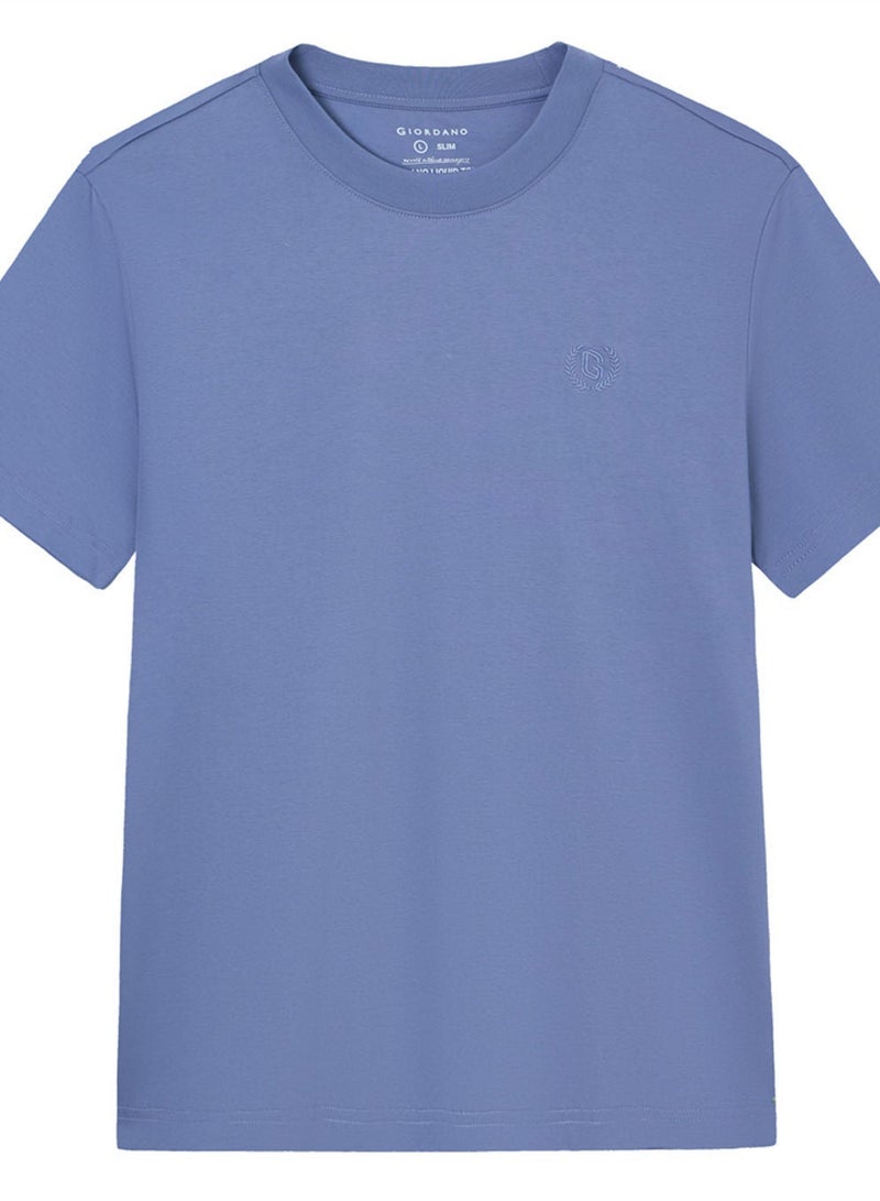 GIORDANO Men's Slim Fit Liquid Touch Cotton Crew Neck Tee - Image 3