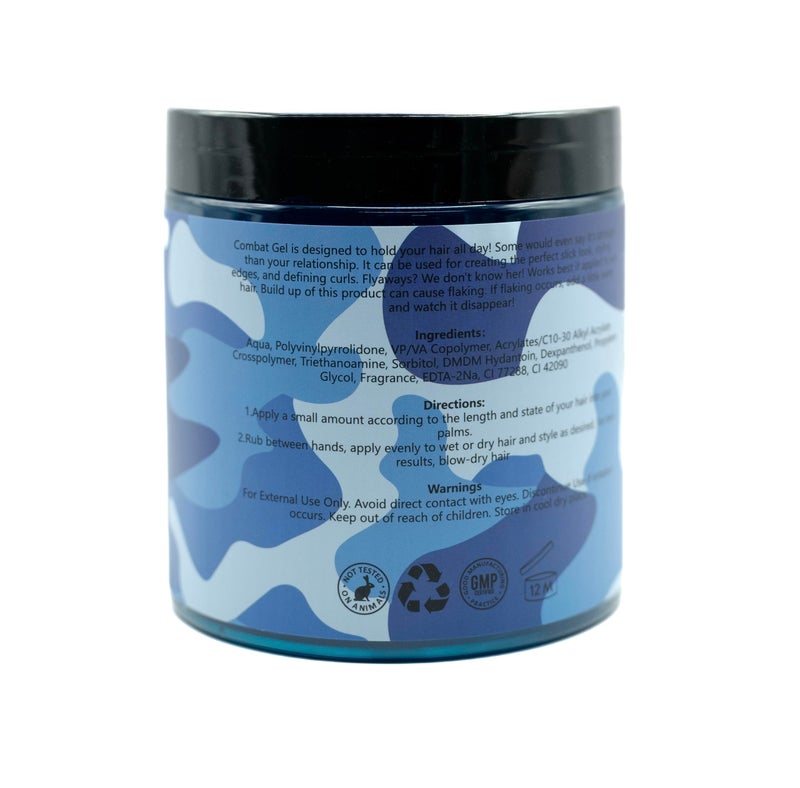 Combat Gel extreme hold hair gel (500 ML, Blueberry) - Image 3
