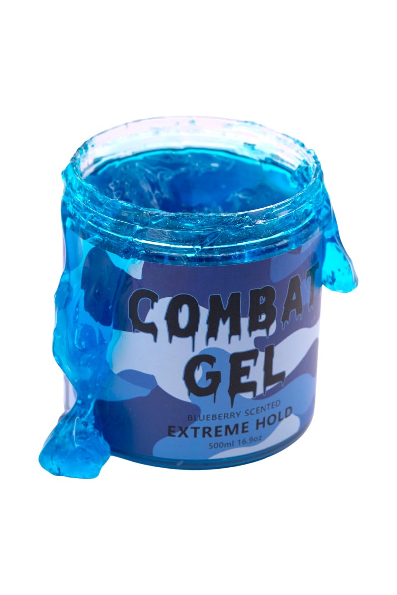 Combat Gel extreme hold hair gel (500 ML, Blueberry) - Image 1