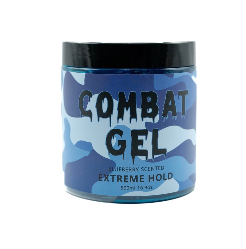 Combat Gel extreme hold hair gel (500 ML, Blueberry) - Image 2