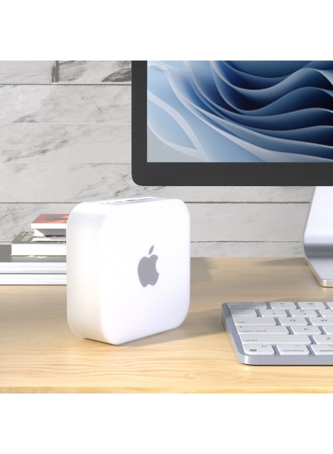 Drop-resistant Silicone Protective Cover For 2024 Mac Mini Computer Host Dust-proof M4 Storage-Color:Apple Powder  - Image 4