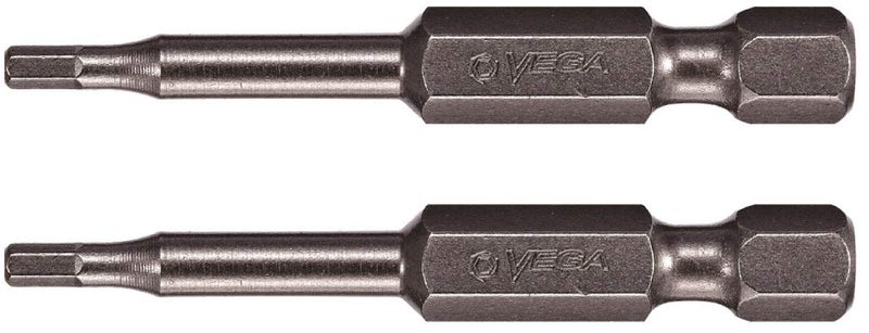 VEGA 18 HEX Tamper Proof 2 Inch Security Bits Professional Grade Inch Hex Shank HEX 18 Security Bits 150HT0864A2 Pack of 2