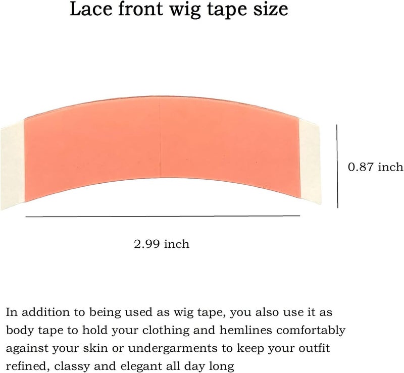 AYIBO Wig Tape for Lace Wigs Waterproof Double Sided Strong Hold Lace Tape Heat Resistant - 36pcs - Image 2