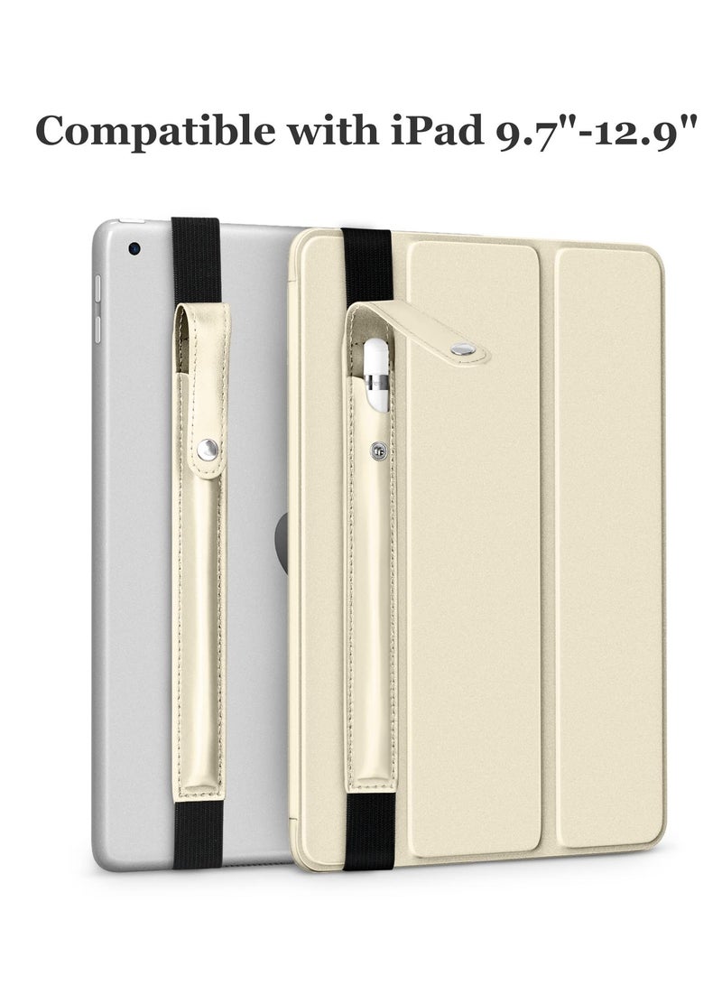 SYOSI Pencil Case with USB-C Compatibility for Apple Pencil, Leather Pencil Pouch Pencil 1 & 2 Pouch PU Leather Sleeve with Detachable Elastic Band for iPad 10.2"/ 10.5"/ 10.9"/ 11"/ 12.9" - Image 2