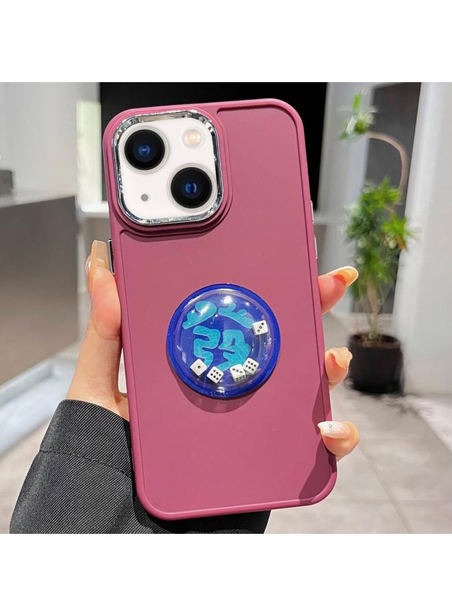 S-TOP Case For iPhone 13 Electroplated Lens Ring Dice Phone Case - Image 1