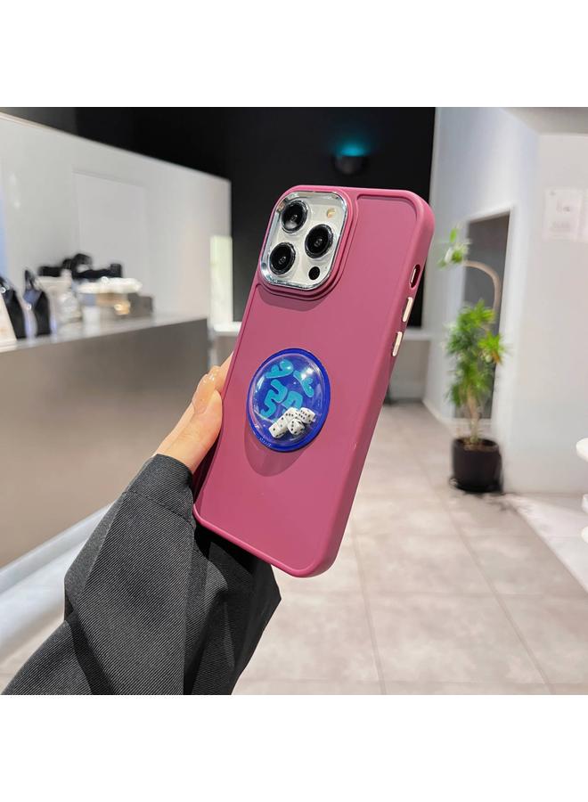 S-TOP Case For iPhone 13 Electroplated Lens Ring Dice Phone Case - Image 3