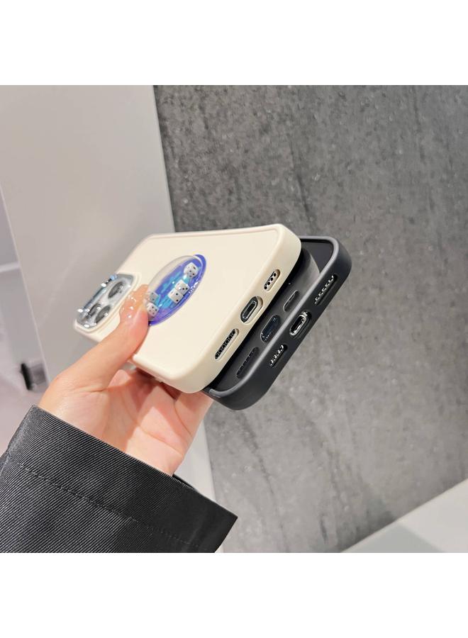 S-TOP Case For iPhone 13 Electroplated Lens Ring Dice Phone Case - Image 5