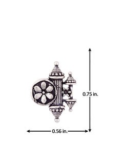 VOYLLA Nayantara Floral Motif Embossed Earrings  - Image 4