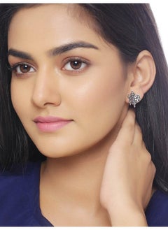 VOYLLA Nayantara Floral Motif Embossed Earrings  - Image 5