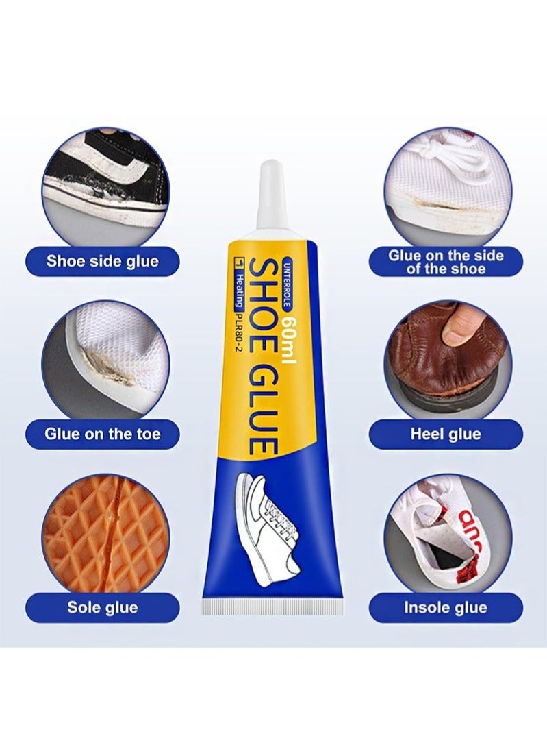 Best Strong Shoe Repair Glue | 60ml | Slow-Drying & Transparent | Waterproof, Non-Hardening | for Soles, Uppers & Leather - Image 2