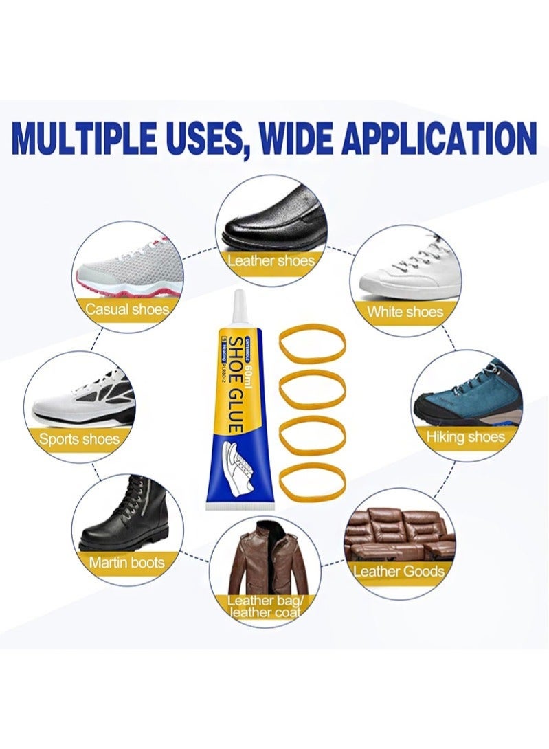 Best Strong Shoe Repair Glue | 60ml | Slow-Drying & Transparent | Waterproof, Non-Hardening | for Soles, Uppers & Leather - Image 5