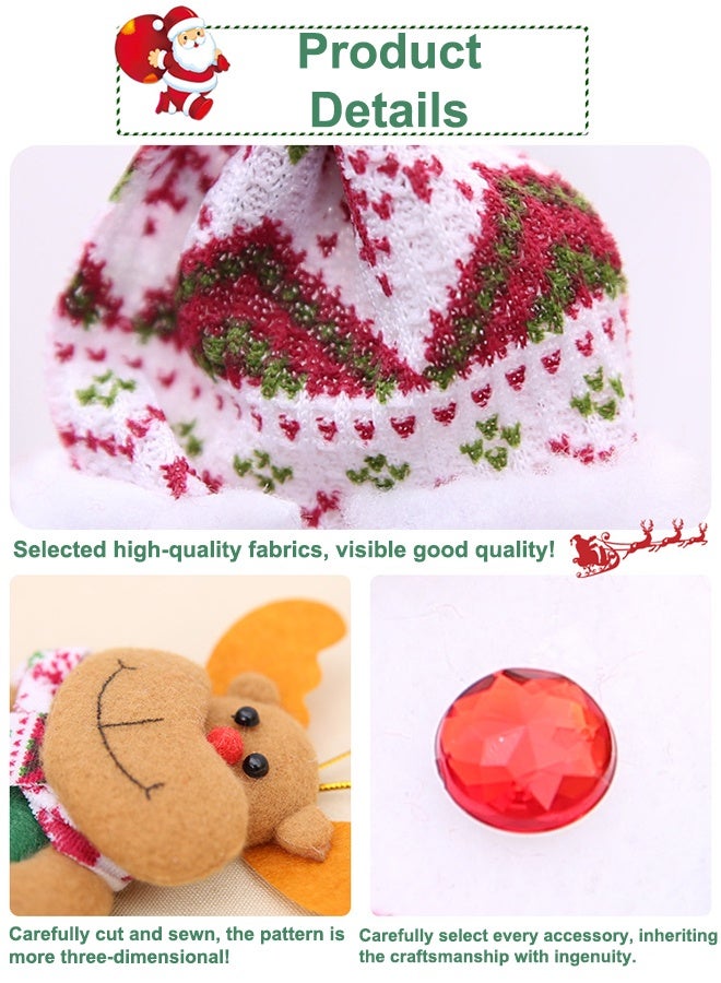 4pcs Merry Christmas Festival Tree Decorations Polyester Hanging festival Ornaments Set Decorations Indoor and Outdoor - Image 2