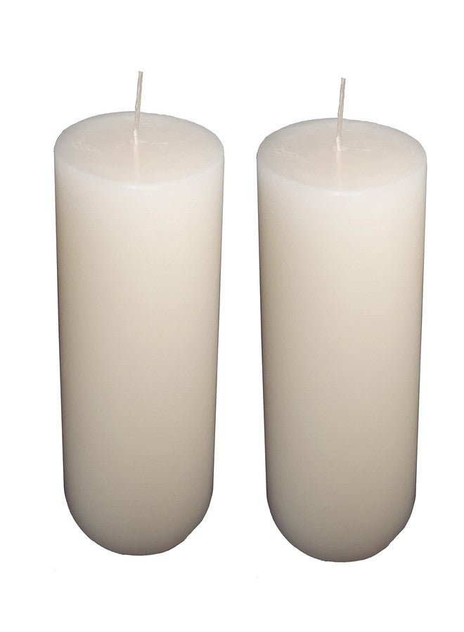 Stone & Feather� (SnF),Size 2.5x3 inches Vanilla Aromatic Pillar Candle (Paraffin Wax), Combo Pack, Burning Time 40-45 Hours, for Meditation, Home Decoration, Diwali - Image 3