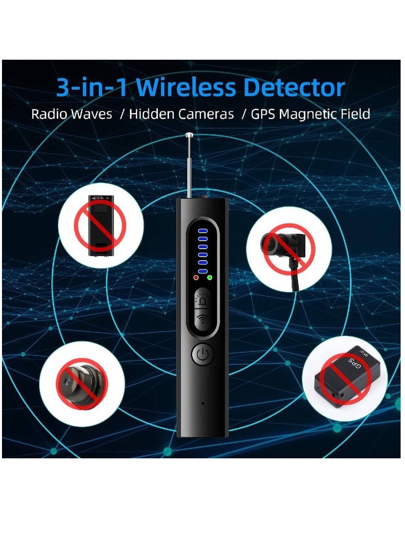 جينيكست كاشف الكاميرا الخفية، كاشف مكافحة التجسس، كاشف الأخطاء، كاشف GPS، جهاز الماسح الضوئي لإشارة الترددات اللاسلكية، كاشف لجهاز تعقب GPS، جهاز الاستماع، مكتشف الكاميرا للمنزل، الحمام، المكتب، السفر  - Image 3