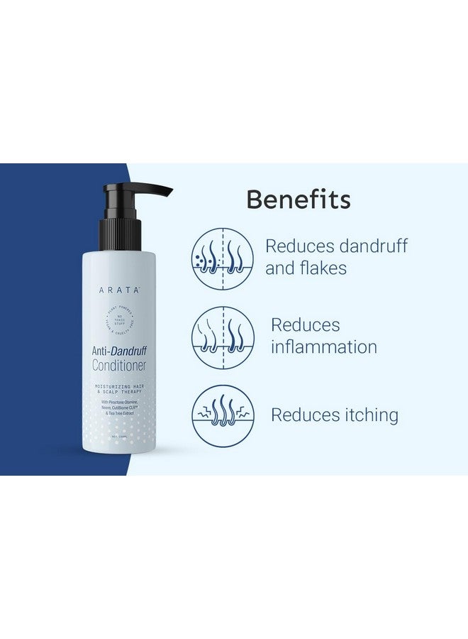 أراتا بلسم مضاد للقشرة (200 مل) | يحتوي على النيم ومادة الكلوروفيل ومستخلص شجرة الشاي | يهدئ فروة الرأس المصابة بالحكة ويرطبها ويسيطر على القشرة | لجميع أنواع الشعر - Image 3