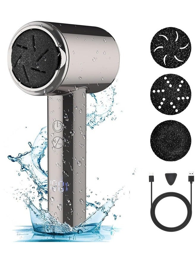 General Electric Foot Callus Remover (with Dander Vacuum) Rechargeable Electric Callus Remover For Feet,Electric Pedicure Electric Foot File Kit,Professional Pedi Feet Care Tool For Dead,Hard Cracked Dry Skin  - Image 1