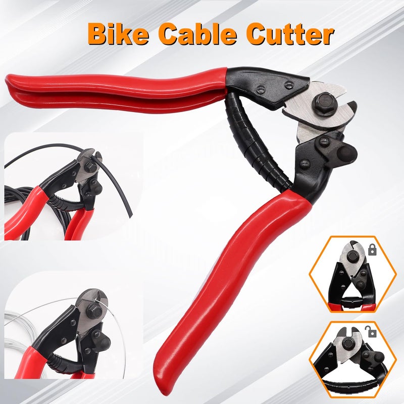 weideer Stainless Steel Wire Cutter Bike Brake Cable Housing Shifter Cable Housing Universal Bike Cable Kit Bicycle Brake Cable Shift Cable with Bike Cable End Caps O-Rings - Image 4
