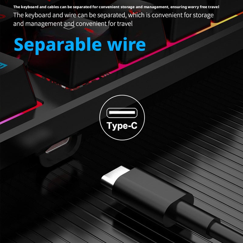 Zero Point 104-Key Mechanical Keyboard, Blue Switch, RGB, Wired - Image 2