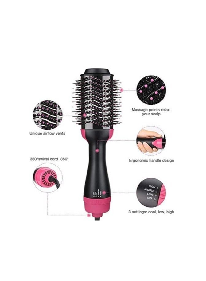 One-Step Hair Dryer and Volumizer – Hot Air Brush for Dry & Wet Use, Frizz-Free Styling with High, Medium, and Low Settings - Image 3