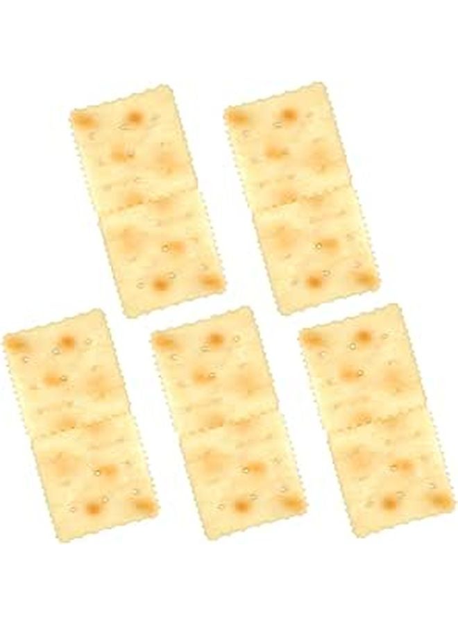 Realistic Artificial Soda Biscuit Model 5Pcs Faux Cookies Photography Props Display Decor - Image 1