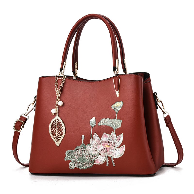 Middle-Aged Mother Bag, High-End, Versatile, One-Shoulder Crossbody Bag Manufacturer, Large-Capacity Handbag, Trendy And Fashionable Women'S Bag - Image 4