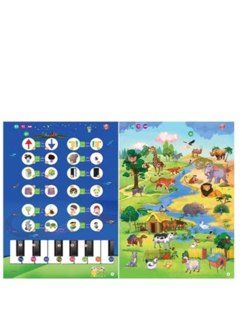 Early Learning Book E-Book,Point Reading Book,Pre-School Bilingual Electronic Sound Book,Children's Educational Toys Drawing Boards - Image 5