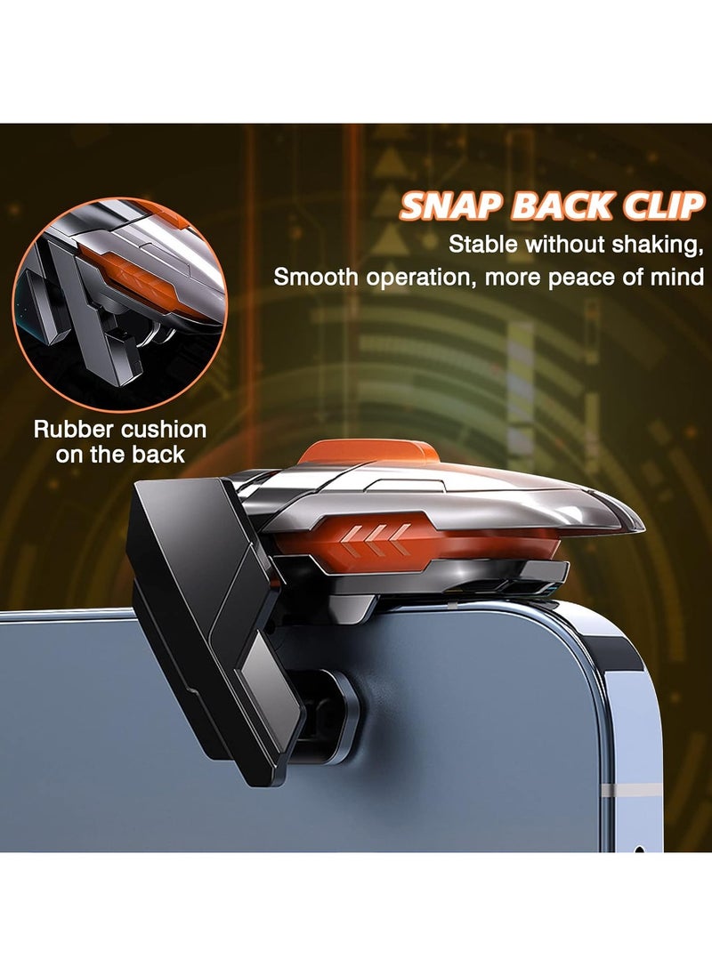 Professional Game Trigger, 4 Buttons For Pubg Mobile Controller, Support IOS, Android, And Most Phones And Ipads, Aluminum Button, Support COD/PUBG/FORTNITE (الأزرار مع الأكمام)