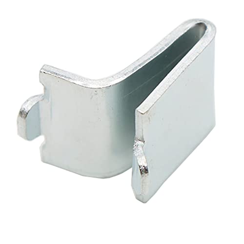 Xadnitu Adjustable Steel Pilaster Shelf Clip Support, Shelving Bracket Clips for Metal and Wood Shelves (20, Silver) - Image 3