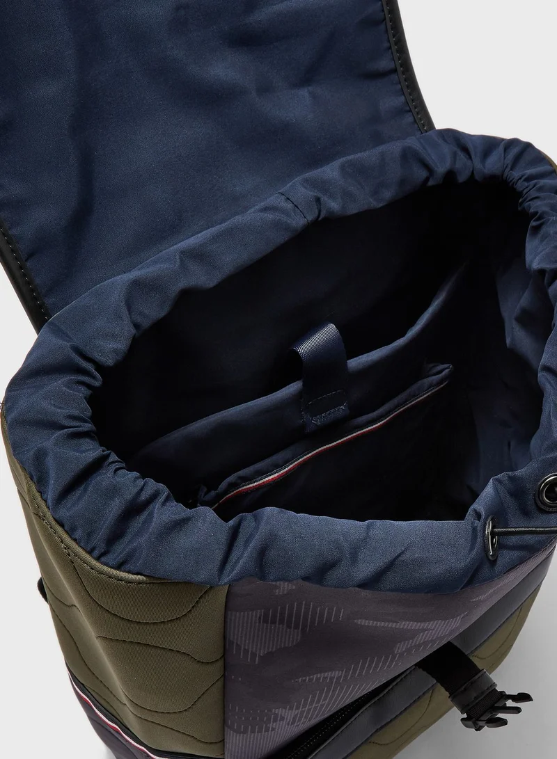 TOMMY HILFIGER Elevated Neoprene Flap Backpack