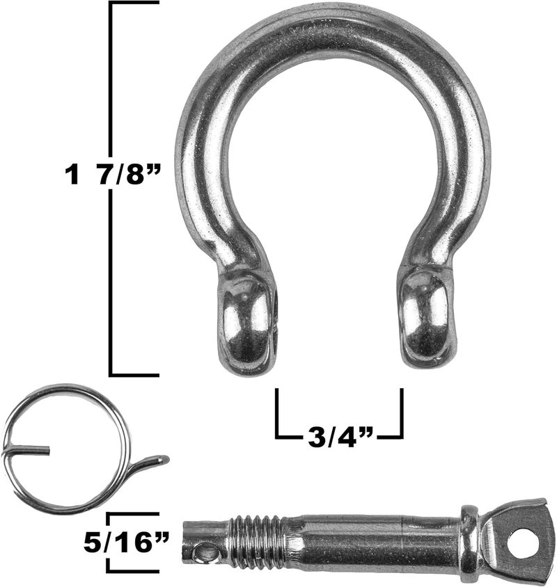 HarborCraft Stainless Steel 316 Anchor Chain with Lock Ring Shackles - 4 Sizes Available - Image 5