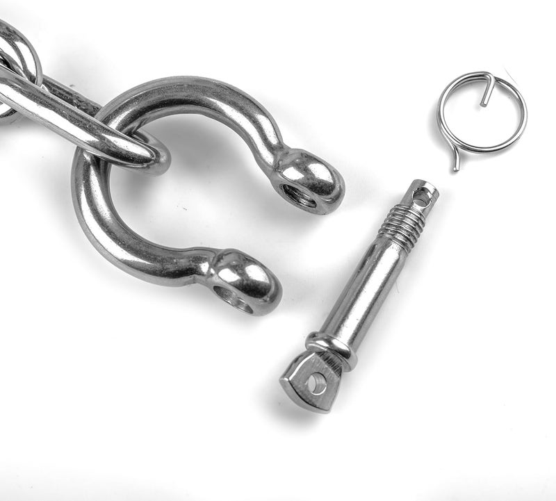 HarborCraft Stainless Steel 316 Anchor Chain with Lock Ring Shackles - 4 Sizes Available - Image 4