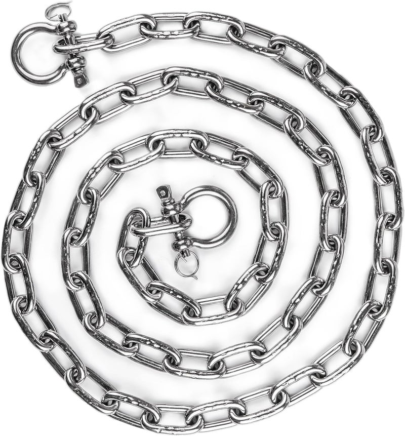 HarborCraft Stainless Steel 316 Anchor Chain with Lock Ring Shackles - 4 Sizes Available - Image 2