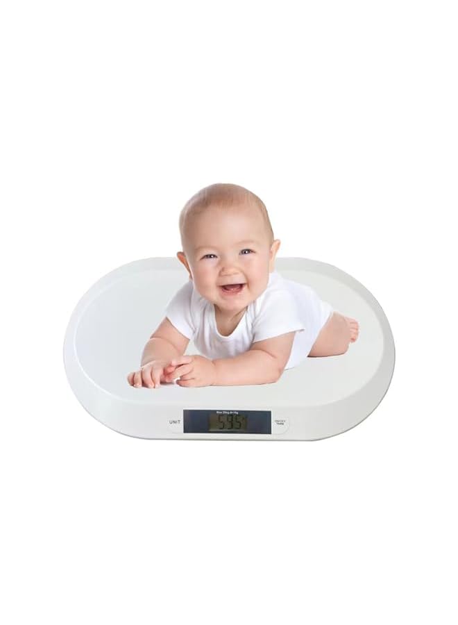 promass Digital Baby Scale, Infant Scale for Weighing Up to 20kg/44lb, Newborn Baby Scale LCD Screen Display, Accurate Digital Scale for Infant Babies Newborn Puppy Cat - Image 1