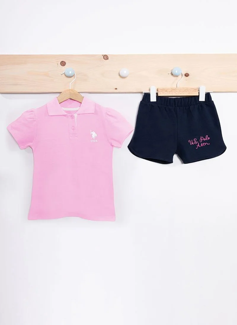 U.S. Polo Assn. U.S. Polo Assn. Baby Girls Pink Baby Set