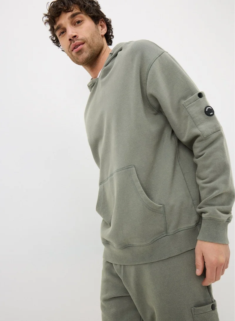 Matalan Khaki Washed Co Ord Hoodie