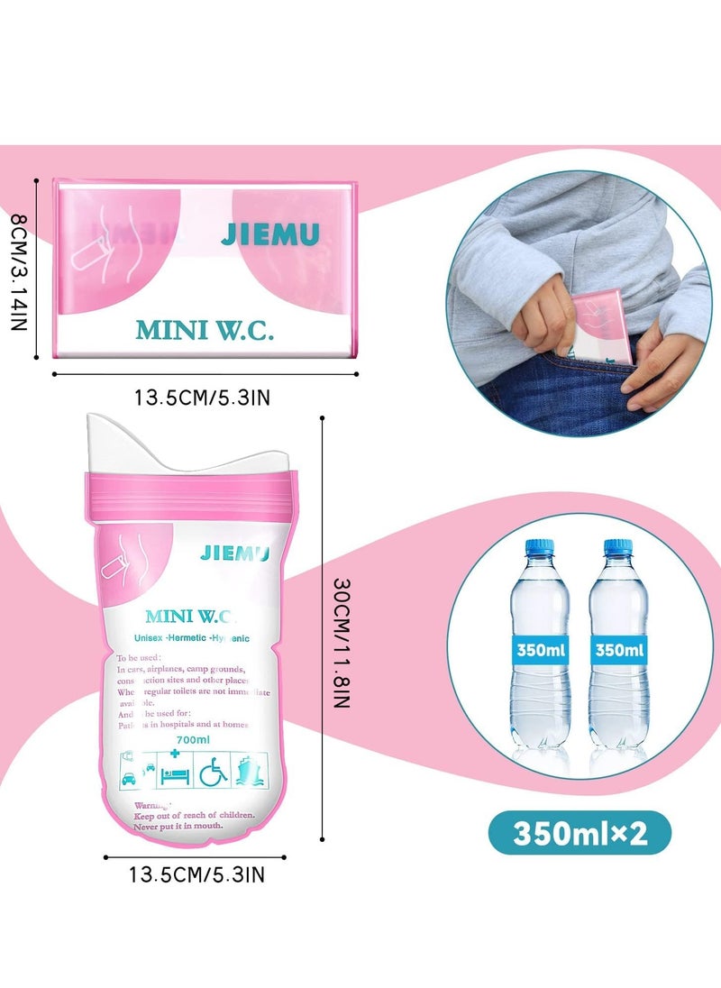 KASTWAVE Disposable Urine Bags, 12 Pcs 700ML Emergency Urine Bag, Unisex Urinal Bag, Portable Camping Pee Bag, Travel Urine Bag Vomit Bag for Traffic Jams, Camping, Hiking, Pregnant, Patient, Kids  - Image 3