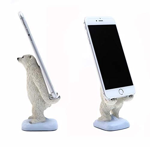 Newfancy Cute Polar Bear Animals Cell Phone Stand for Desk Smartphone Mobile Phone Holder Holder Desk Decorations - Image 3