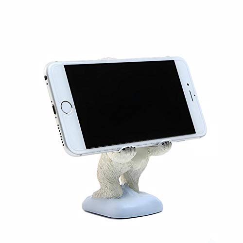 Newfancy Cute Polar Bear Animals Cell Phone Stand for Desk Smartphone Mobile Phone Holder Holder Desk Decorations - Image 2