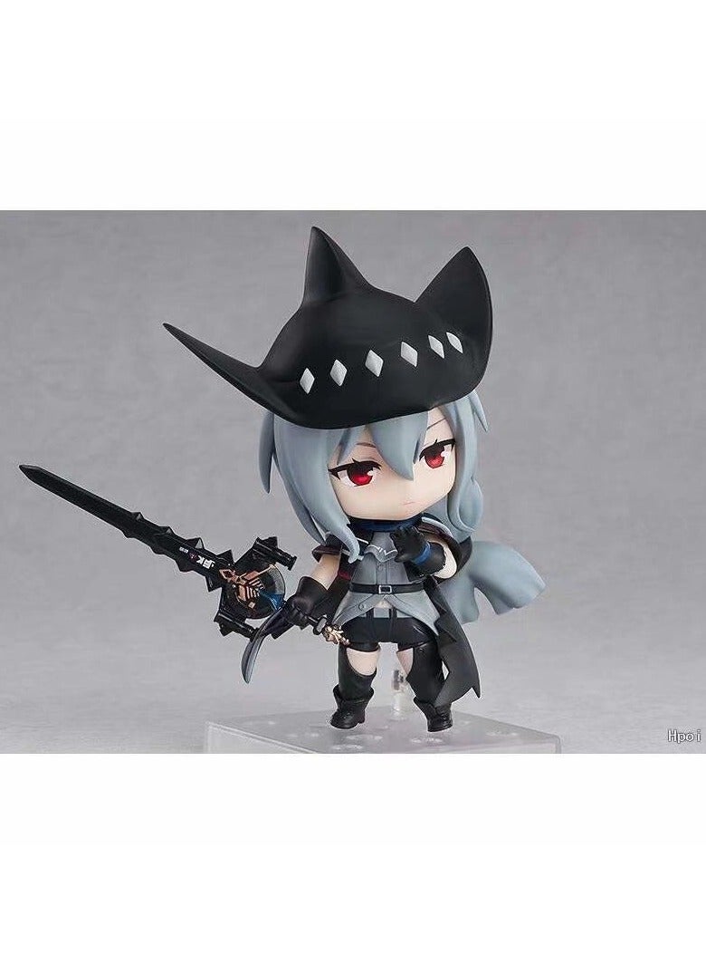 general Anime 1895# Q-version Nendoroid of Tainted Skadi with interchangeable faces, a model in a boxed figure, a gift for fans and friends (10  cm). - Image 2