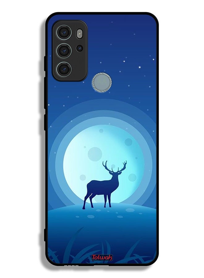 Tolwak Motorola Moto G60S Protective Case Cover Deer - Image 2